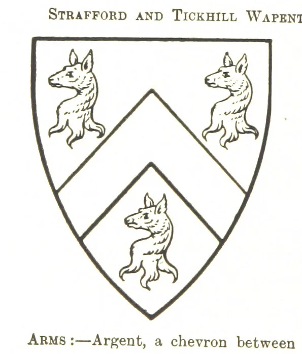 An illustration from Dugdale's Visitation of Yorkshire, [in 1665-66.] with additions. Edited by J. W. Clay, 1899, leaf 120