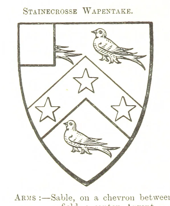An illustration from Dugdale's Visitation of Yorkshire, [in 1665-66.] with additions. Edited by J. W. Clay, 1899, leaf 154