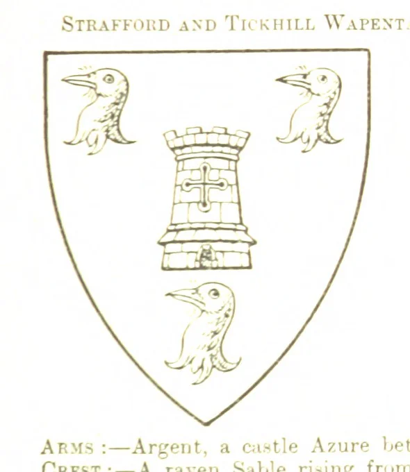 An illustration from Dugdale's Visitation of Yorkshire, [in 1665-66.] with additions. Edited by J. W. Clay, 1899, leaf 173