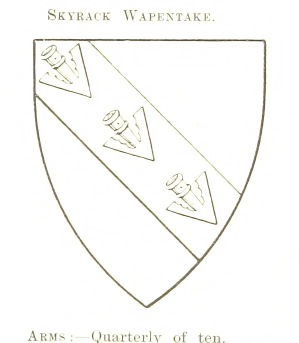 An illustration from Dugdale's Visitation of Yorkshire, [in 1665-66.] with additions. Edited by J. W. Clay, 1899, leaf 208