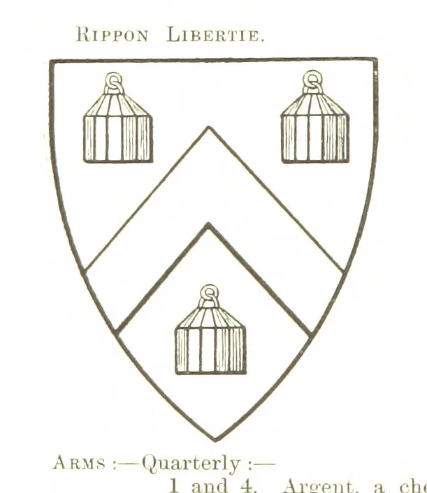 An illustration from Dugdale's Visitation of Yorkshire, [in 1665-66.] with additions. Edited by J. W. Clay, 1899, leaf 212