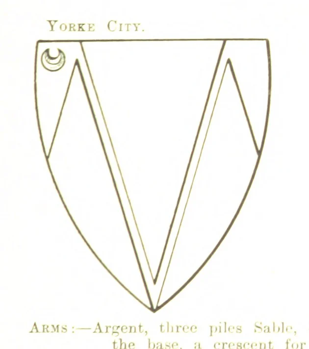 An illustration from Dugdale's Visitation of Yorkshire, [in 1665-66.] with additions. Edited by J. W. Clay, 1899, leaf 219