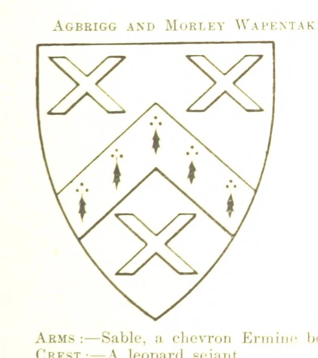 An illustration from Dugdale's Visitation of Yorkshire, [in 1665-66.] with additions. Edited by J. W. Clay, 1899, leaf 253