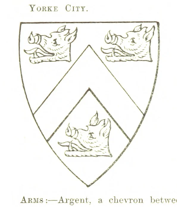 An illustration from Dugdale's Visitation of Yorkshire, [in 1665-66.] with additions. Edited by J. W. Clay, 1899, leaf 310