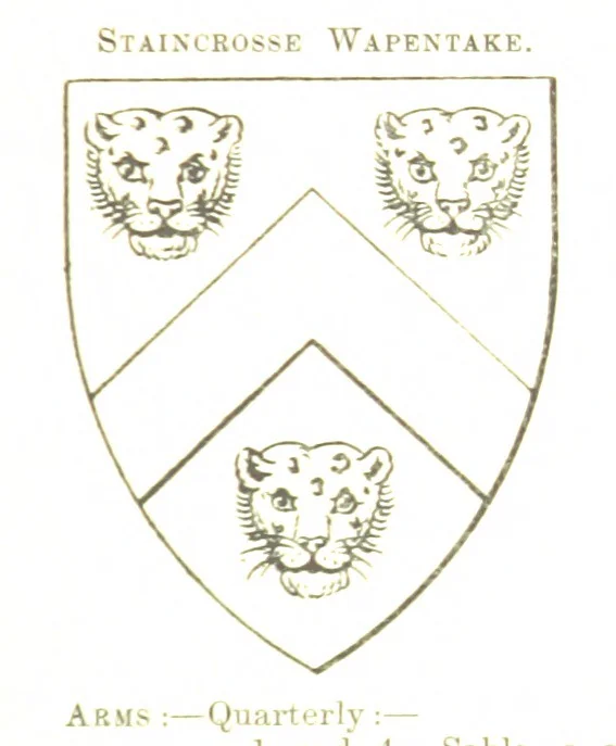 An illustration from Dugdale's Visitation of Yorkshire, [in 1665-66.] with additions. Edited by J. W. Clay, 1899, leaf 333
