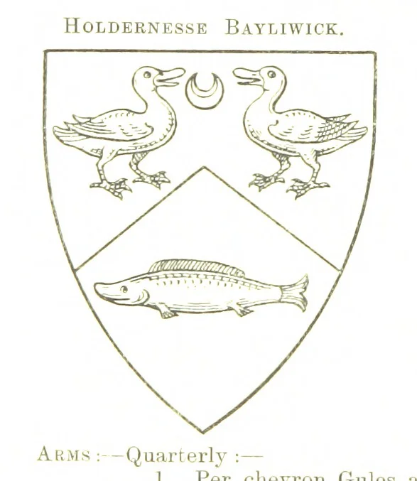 An illustration from Dugdale's Visitation of Yorkshire, [in 1665-66.] with additions. Edited by J. W. Clay, 1899, leaf 356