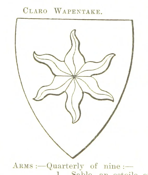 An illustration from Dugdale's Visitation of Yorkshire, [in 1665-66.] with additions. Edited by J. W. Clay, 1899, leaf 360