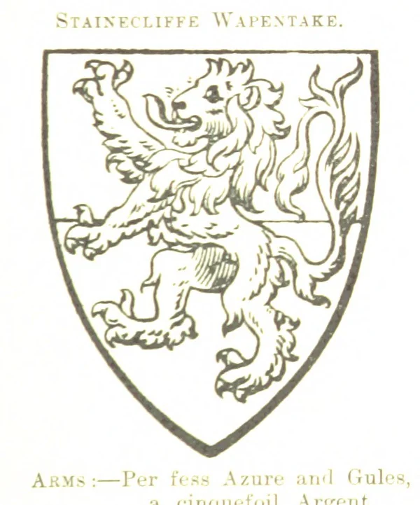 An illustration from Dugdale's Visitation of Yorkshire, [in 1665-66.] with additions. Edited by J. W. Clay, 1899, leaf 389