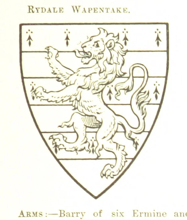 An illustration from Dugdale's Visitation of Yorkshire, [in 1665-66.] with additions. Edited by J. W. Clay, 1899, leaf 399