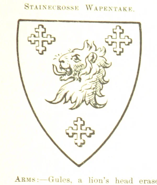 An illustration from Dugdale's Visitation of Yorkshire, [in 1665-66.] with additions. Edited by J. W. Clay, 1899, leaf 427