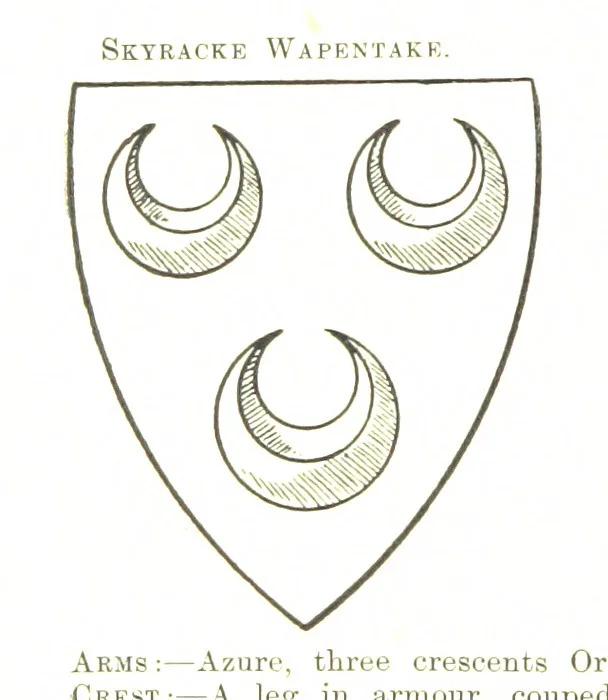 An illustration from Dugdale's Visitation of Yorkshire, [in 1665-66.] with additions. Edited by J. W. Clay, 1899, leaf 466