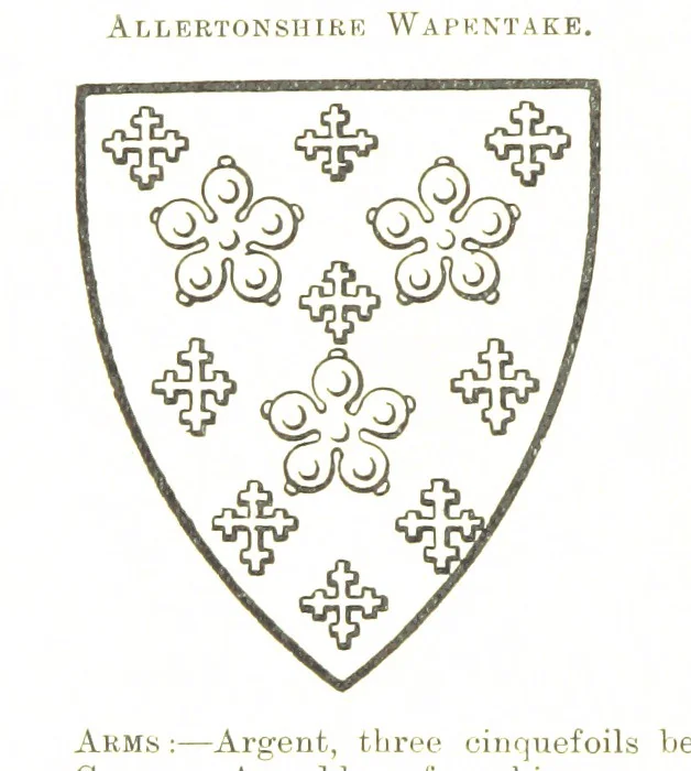 An illustration from Dugdale's Visitation of Yorkshire, [in 1665-66.] with additions. Edited by J. W. Clay, 1899, leaf 476