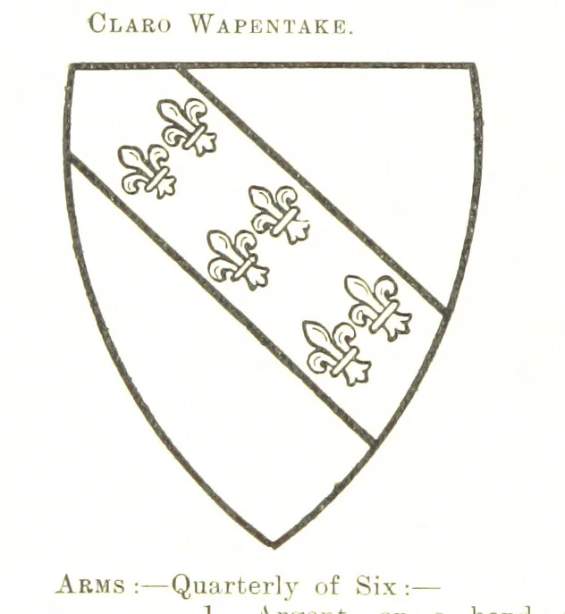 An illustration from Dugdale's Visitation of Yorkshire, [in 1665-66.] with additions. Edited by J. W. Clay, 1899, leaf 484