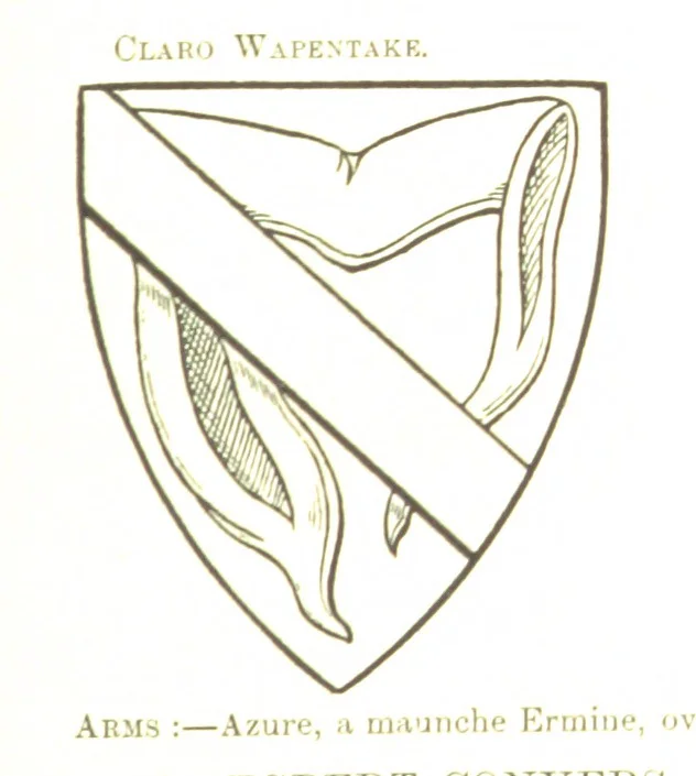An illustration from Dugdale's Visitation of Yorkshire, [in 1665-66.] with additions. Edited by J. W. Clay, 1899, leaf 83