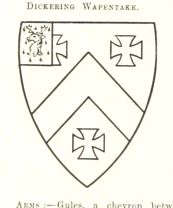 An illustration from Dugdale's Visitation of Yorkshire, [in 1665-66.] with additions. Edited by J. W. Clay, 1899, leaf 138