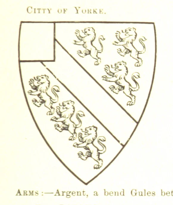 An illustration from Dugdale's Visitation of Yorkshire, [in 1665-66.] with additions. Edited by J. W. Clay, 1899, leaf 143