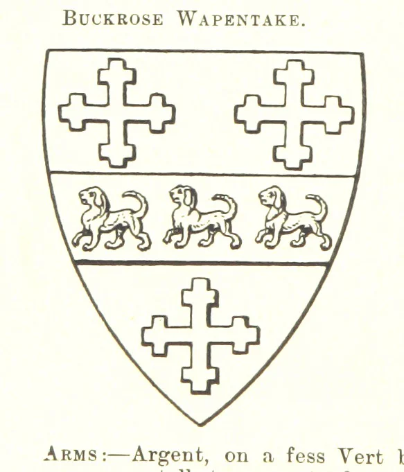 An illustration from Dugdale's Visitation of Yorkshire, [in 1665-66.] with additions. Edited by J. W. Clay, 1899, leaf 144