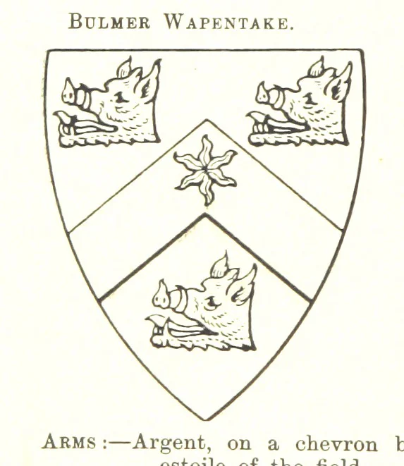 An illustration from Dugdale's Visitation of Yorkshire, [in 1665-66.] with additions. Edited by J. W. Clay, 1899, leaf 148