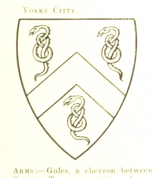 An illustration from Dugdale's Visitation of Yorkshire, [in 1665-66.] with additions. Edited by J. W. Clay, 1899, leaf 155