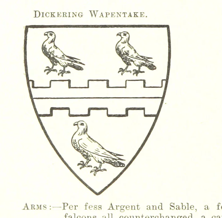 An illustration from Dugdale's Visitation of Yorkshire, [in 1665-66.] with additions. Edited by J. W. Clay, 1899, leaf 164