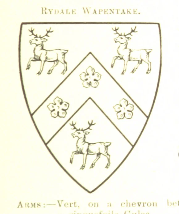 An illustration from Dugdale's Visitation of Yorkshire, [in 1665-66.] with additions. Edited by J. W. Clay, 1899, leaf 183