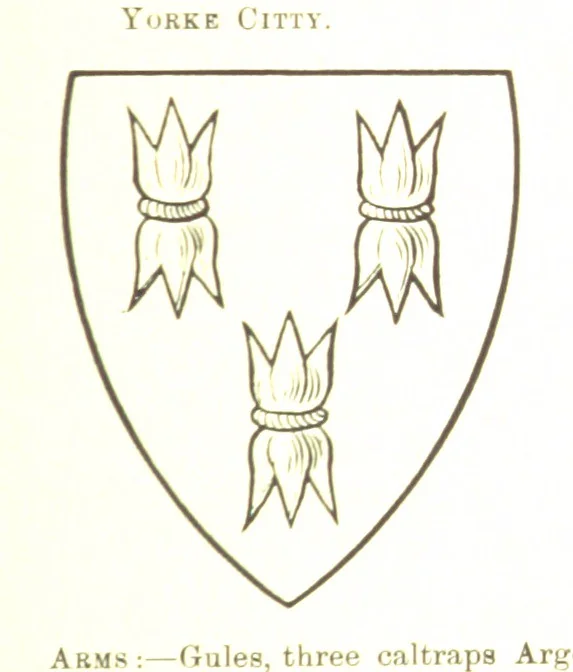 An illustration from Dugdale's Visitation of Yorkshire, [in 1665-66.] with additions. Edited by J. W. Clay, 1899, leaf 193