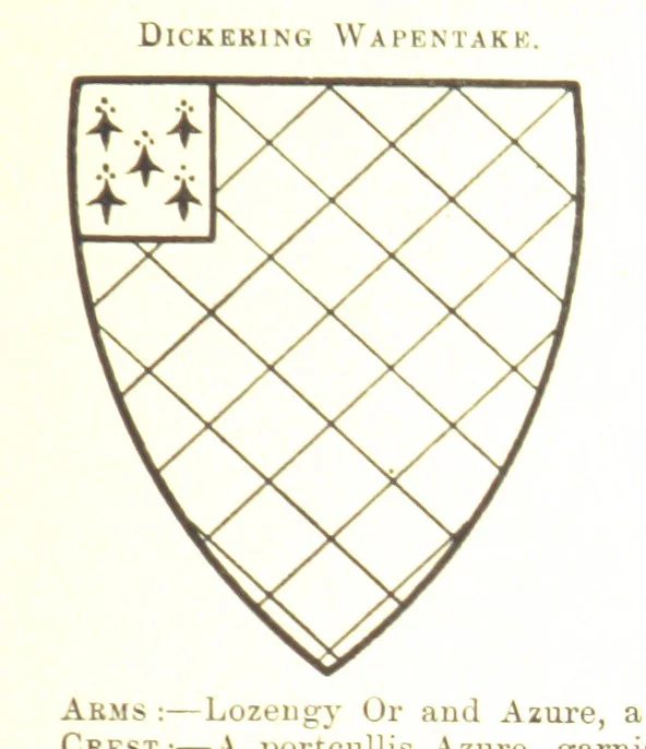 An illustration from Dugdale's Visitation of Yorkshire, [in 1665-66.] with additions. Edited by J. W. Clay, 1899, leaf 195