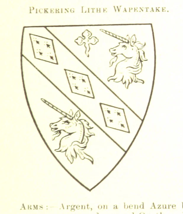 An illustration from Dugdale's Visitation of Yorkshire, [in 1665-66.] with additions. Edited by J. W. Clay, 1899, leaf 213