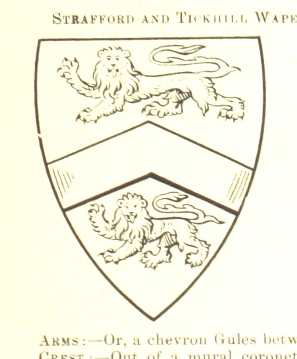 An illustration from Dugdale's Visitation of Yorkshire, [in 1665-66.] with additions. Edited by J. W. Clay, 1899, leaf 215