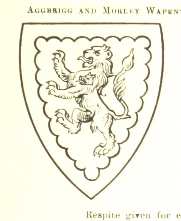 An illustration from Dugdale's Visitation of Yorkshire, [in 1665-66.] with additions. Edited by J. W. Clay, 1899, leaf 221