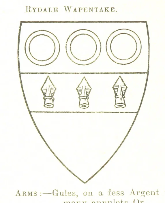 An illustration from Dugdale's Visitation of Yorkshire, [in 1665-66.] with additions. Edited by J. W. Clay, 1899, leaf 252