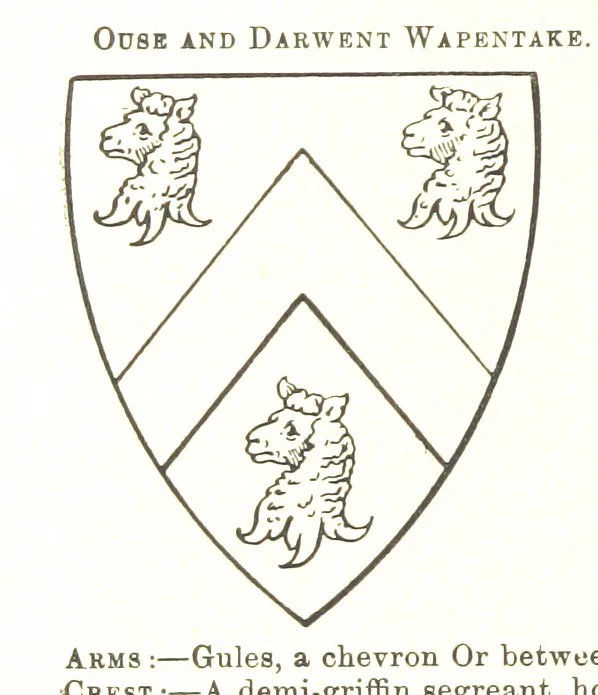 An illustration from Dugdale's Visitation of Yorkshire, [in 1665-66.] with additions. Edited by J. W. Clay, 1899, leaf 266