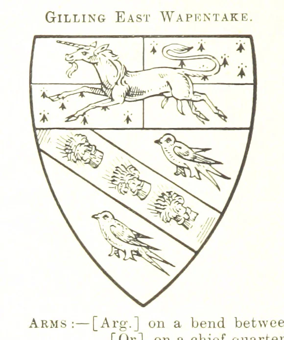 An illustration from Dugdale's Visitation of Yorkshire, [in 1665-66.] with additions. Edited by J. W. Clay, 1899, leaf 270
