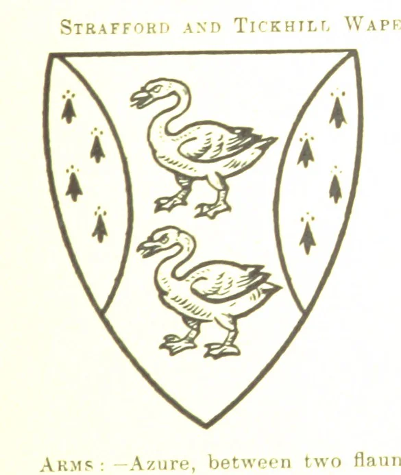 An illustration from Dugdale's Visitation of Yorkshire, [in 1665-66.] with additions. Edited by J. W. Clay, 1899, leaf 291