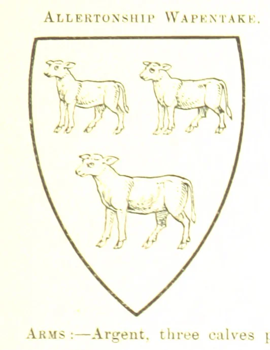 An illustration from Dugdale's Visitation of Yorkshire, [in 1665-66.] with additions. Edited by J. W. Clay, 1899, leaf 299