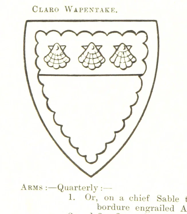An illustration from Dugdale's Visitation of Yorkshire, [in 1665-66.] with additions. Edited by J. W. Clay, 1899, leaf 32
