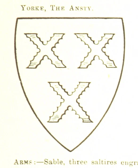 An illustration from Dugdale's Visitation of Yorkshire, [in 1665-66.] with additions. Edited by J. W. Clay, 1899, leaf 329