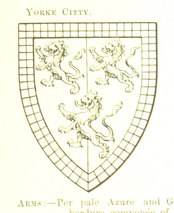 An illustration from Dugdale's Visitation of Yorkshire, [in 1665-66.] with additions. Edited by J. W. Clay, 1899, leaf 341