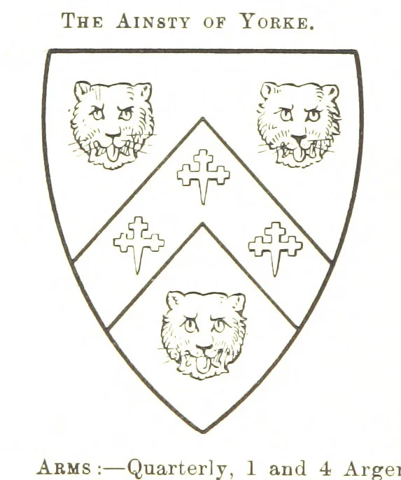 An illustration from Dugdale's Visitation of Yorkshire, [in 1665-66.] with additions. Edited by J. W. Clay, 1899, leaf 370