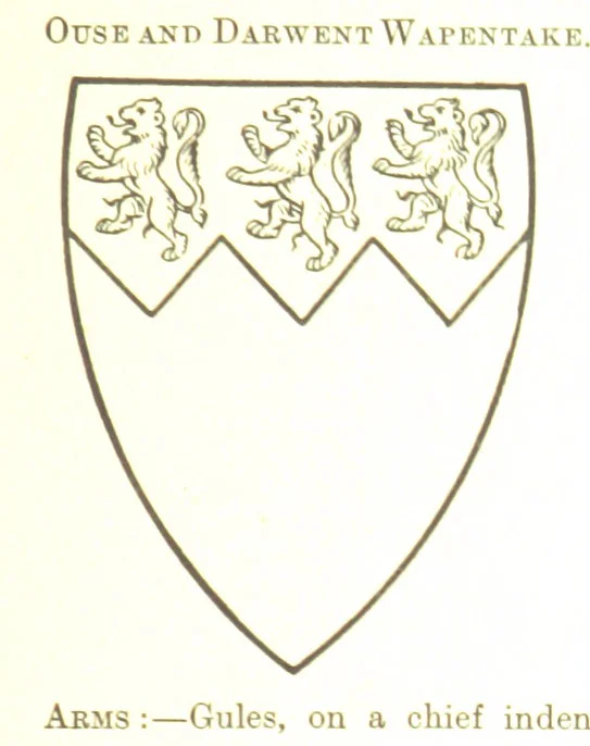 An illustration from Dugdale's Visitation of Yorkshire, [in 1665-66.] with additions. Edited by J. W. Clay, 1899, leaf 373