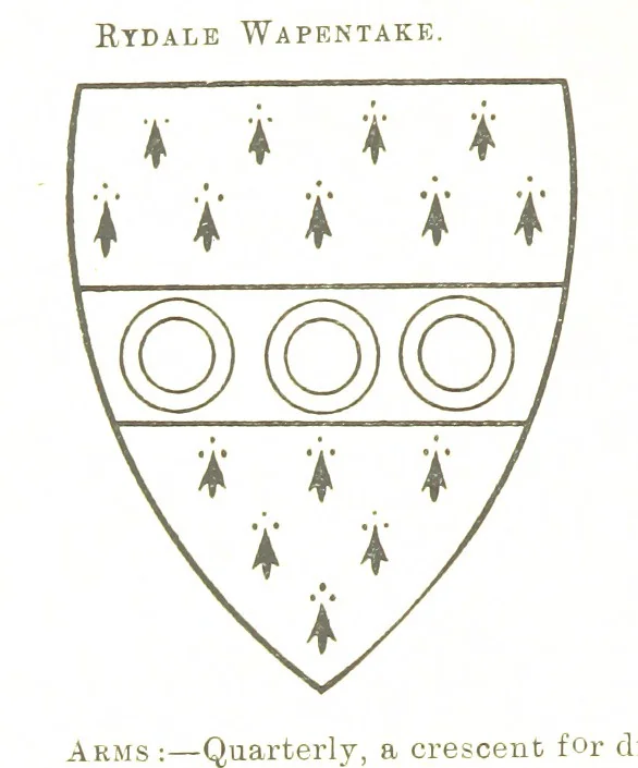 An illustration from Dugdale's Visitation of Yorkshire, [in 1665-66.] with additions. Edited by J. W. Clay, 1899, leaf 378