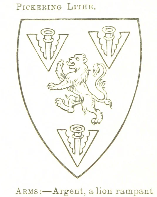 An illustration from Dugdale's Visitation of Yorkshire, [in 1665-66.] with additions. Edited by J. W. Clay, 1899, leaf 386