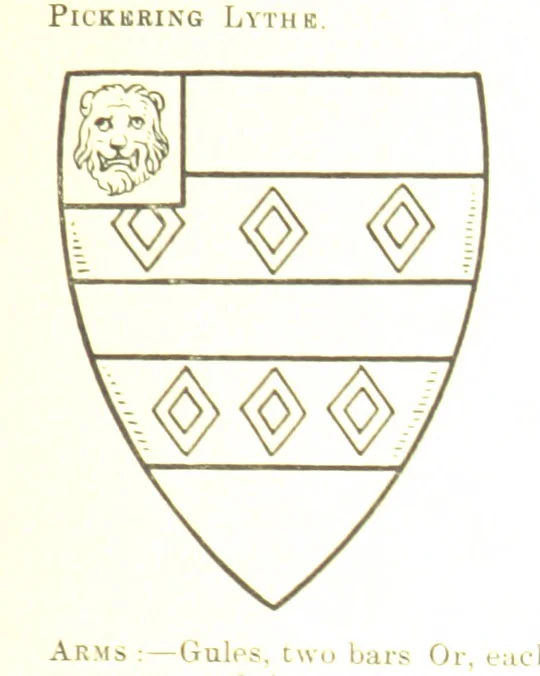 An illustration from Dugdale's Visitation of Yorkshire, [in 1665-66.] with additions. Edited by J. W. Clay, 1899, leaf 393