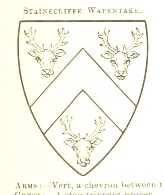 An illustration from Dugdale's Visitation of Yorkshire, [in 1665-66.] with additions. Edited by J. W. Clay, 1899, leaf 395