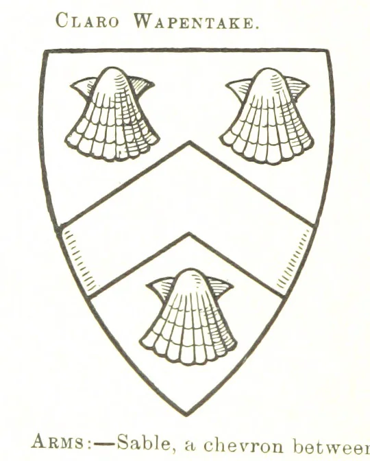 An illustration from Dugdale's Visitation of Yorkshire, [in 1665-66.] with additions. Edited by J. W. Clay, 1899, leaf 406
