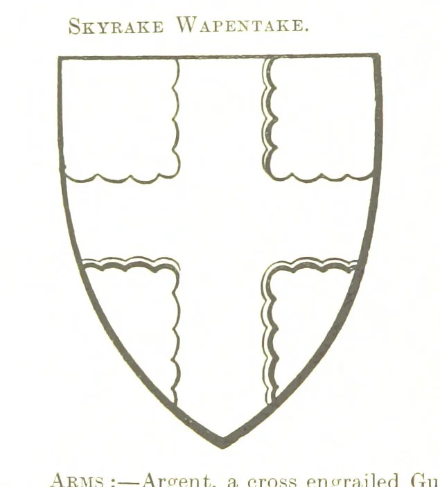 An illustration from Dugdale's Visitation of Yorkshire, [in 1665-66.] with additions. Edited by J. W. Clay, 1899, leaf 416