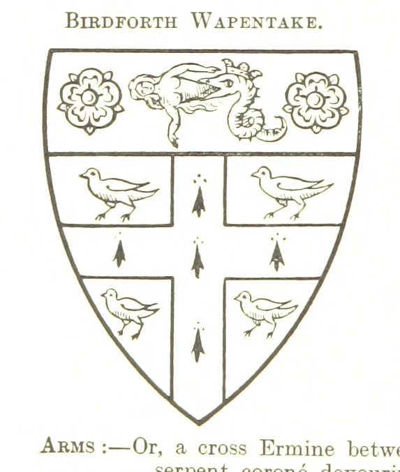 An illustration from Dugdale's Visitation of Yorkshire, [in 1665-66.] with additions. Edited by J. W. Clay, 1899, leaf 430
