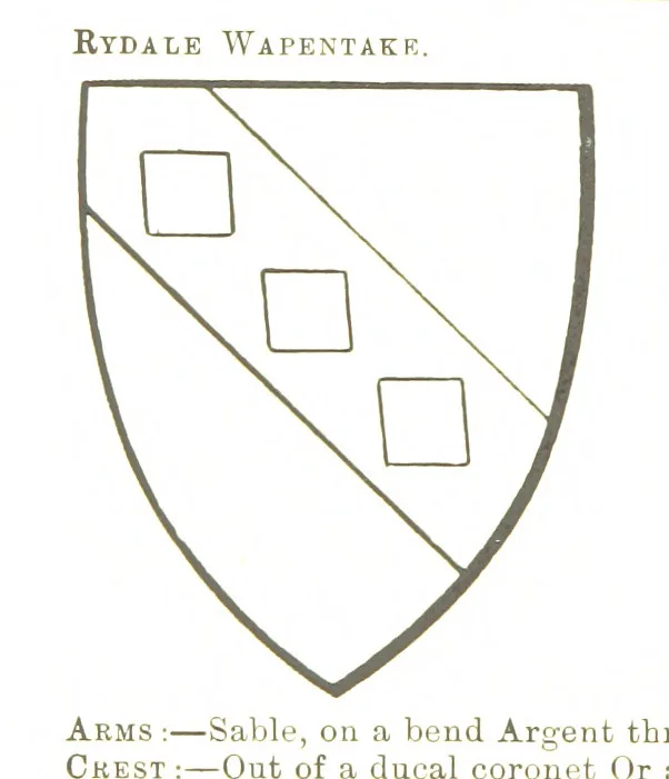 An illustration from Dugdale's Visitation of Yorkshire, [in 1665-66.] with additions. Edited by J. W. Clay, 1899, leaf 442