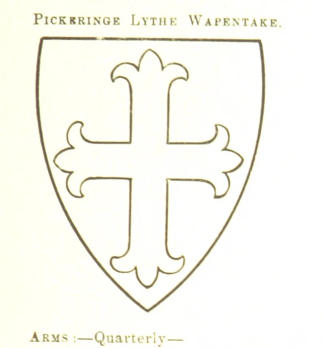 An illustration from Dugdale's Visitation of Yorkshire, [in 1665-66.] with additions. Edited by J. W. Clay, 1899, leaf 451