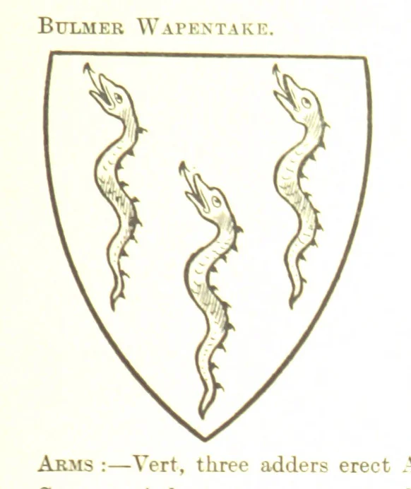 An illustration from Dugdale's Visitation of Yorkshire, [in 1665-66.] with additions. Edited by J. W. Clay, 1899, leaf 455